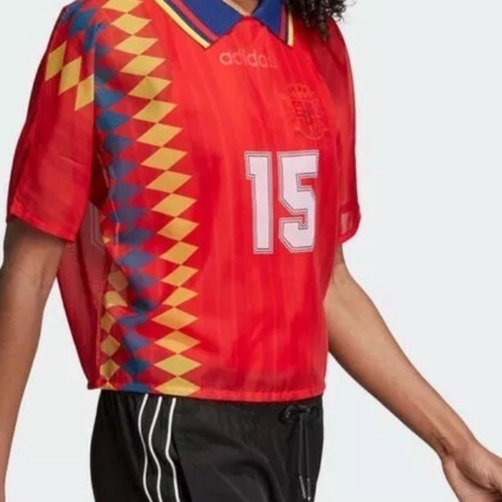 NWT Adidas Originals World Cup Women's Spain Layer Tee CY0681 - Picture 3 of 6